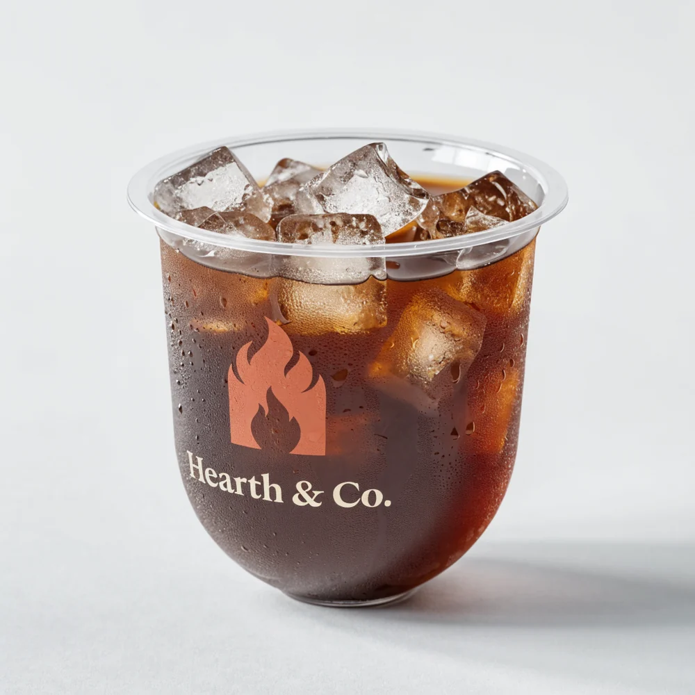 16 oz Custom Recyclable Round Bottom Plastic Cups