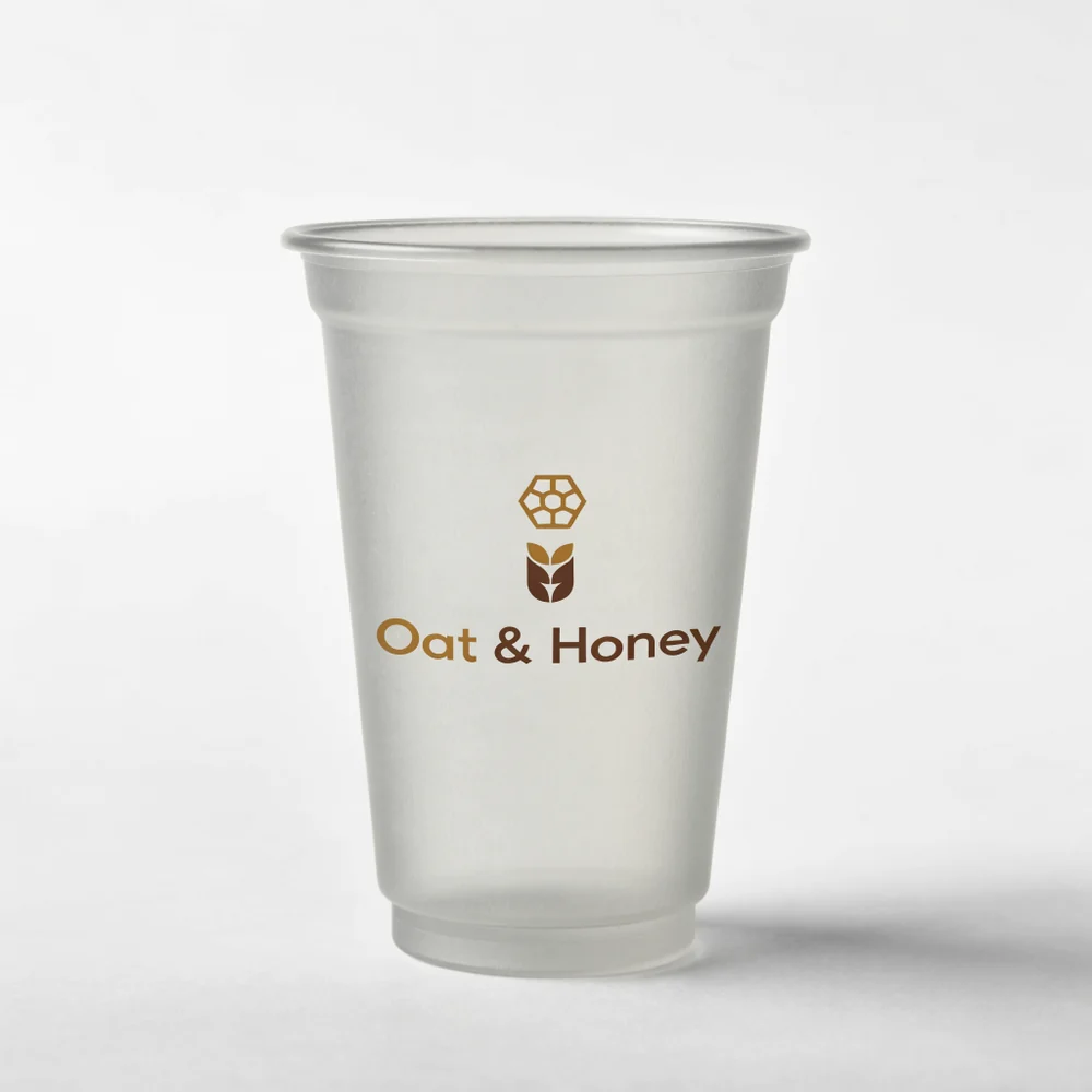 22 oz Custom Premium Recyclable PP Plastic Cups