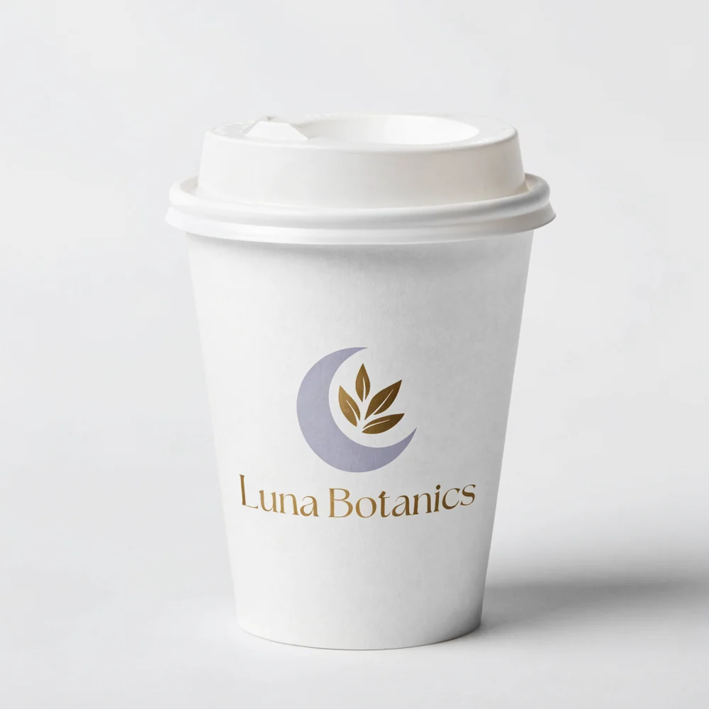 8 oz Custom Recyclable Paper Cups with Lids