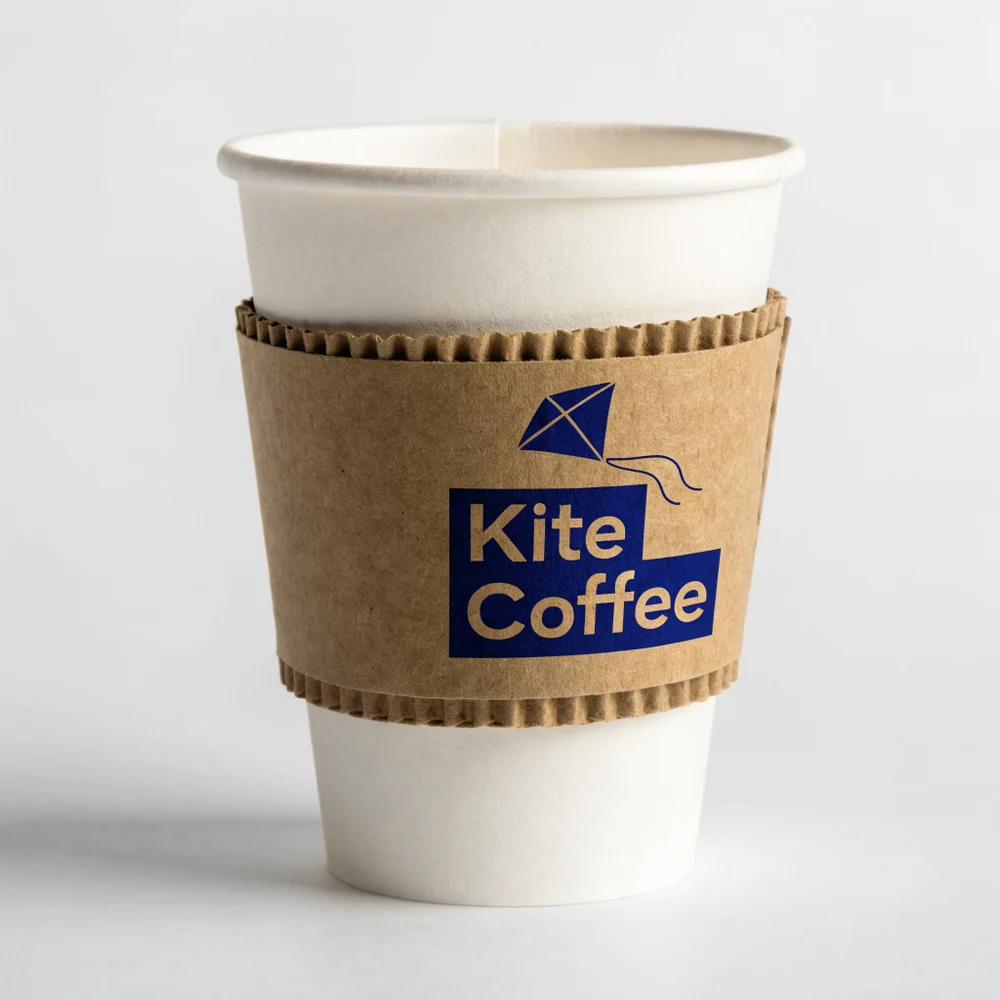 Custom Kraft Coffee Cup Sleeves