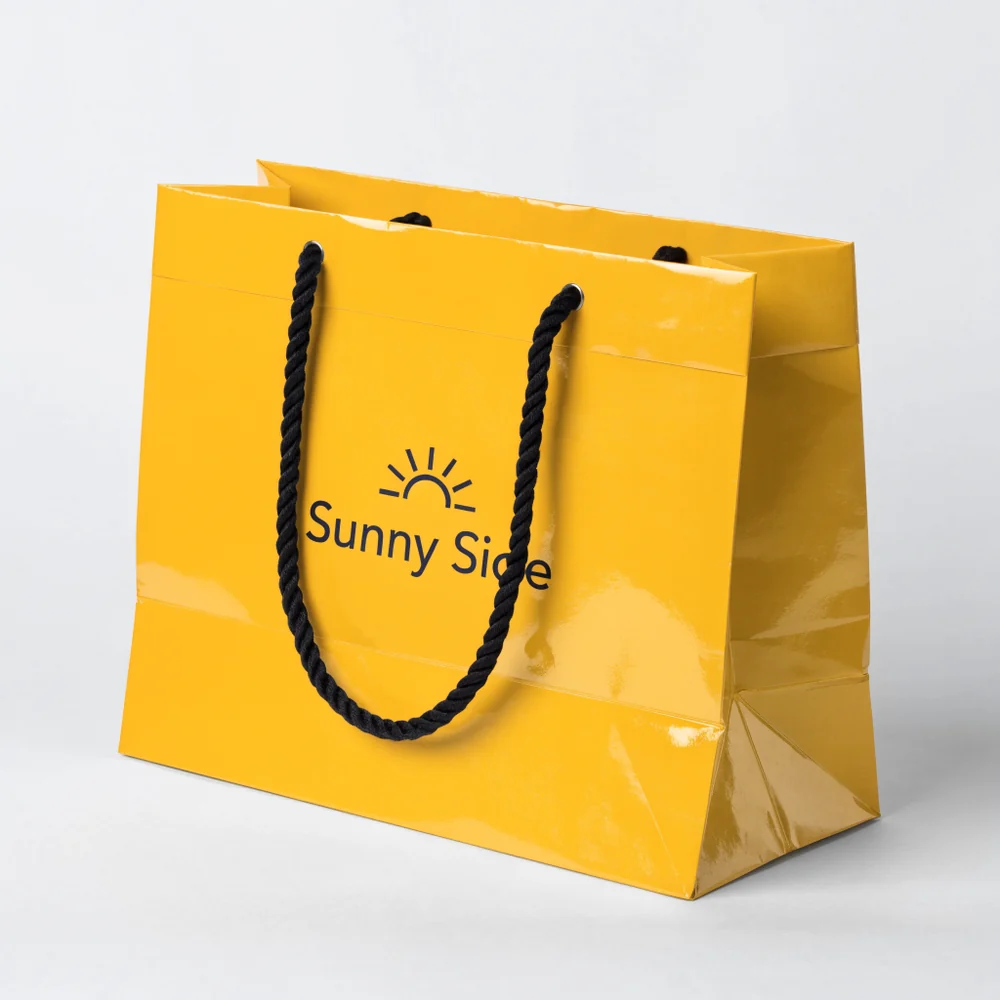 Custom Boutique Gift Bags with Thick Rope Handles