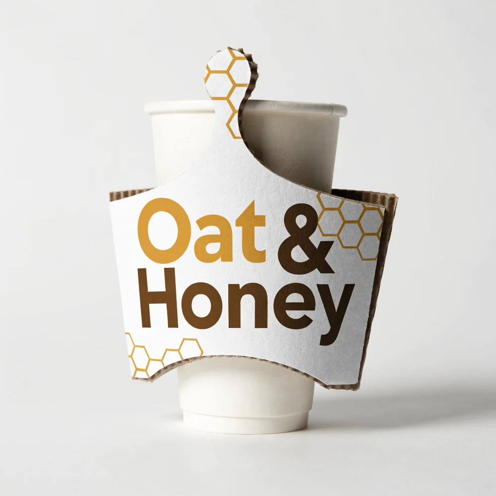 Custom Die Cut Shaped Cup Sleeves