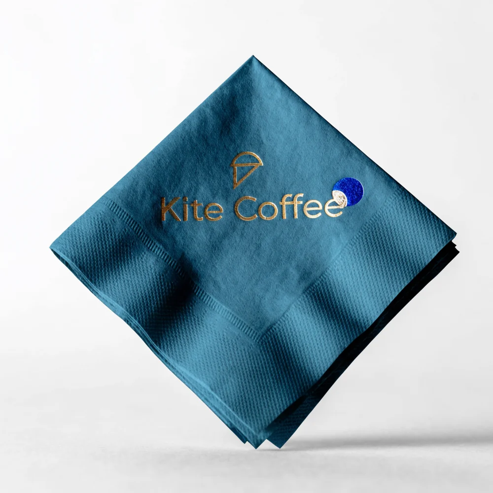 Custom Foil Stamped Color Napkins