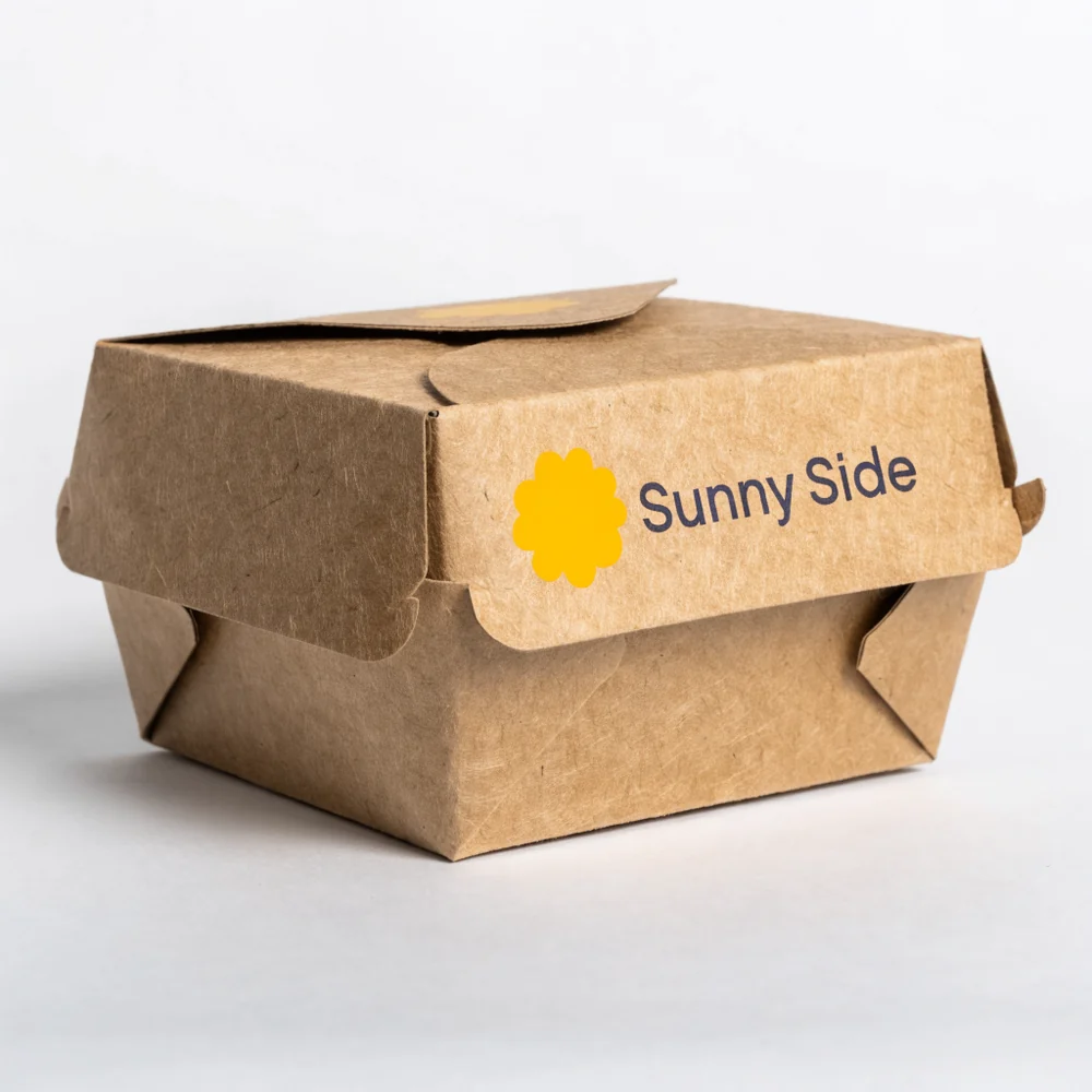 Custom Folded Kraft Take Out Boxes