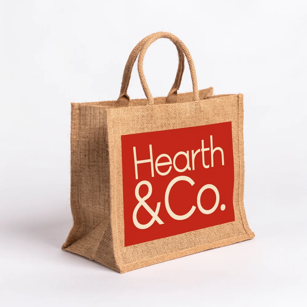 Custom Full Color Jute Gift Bags