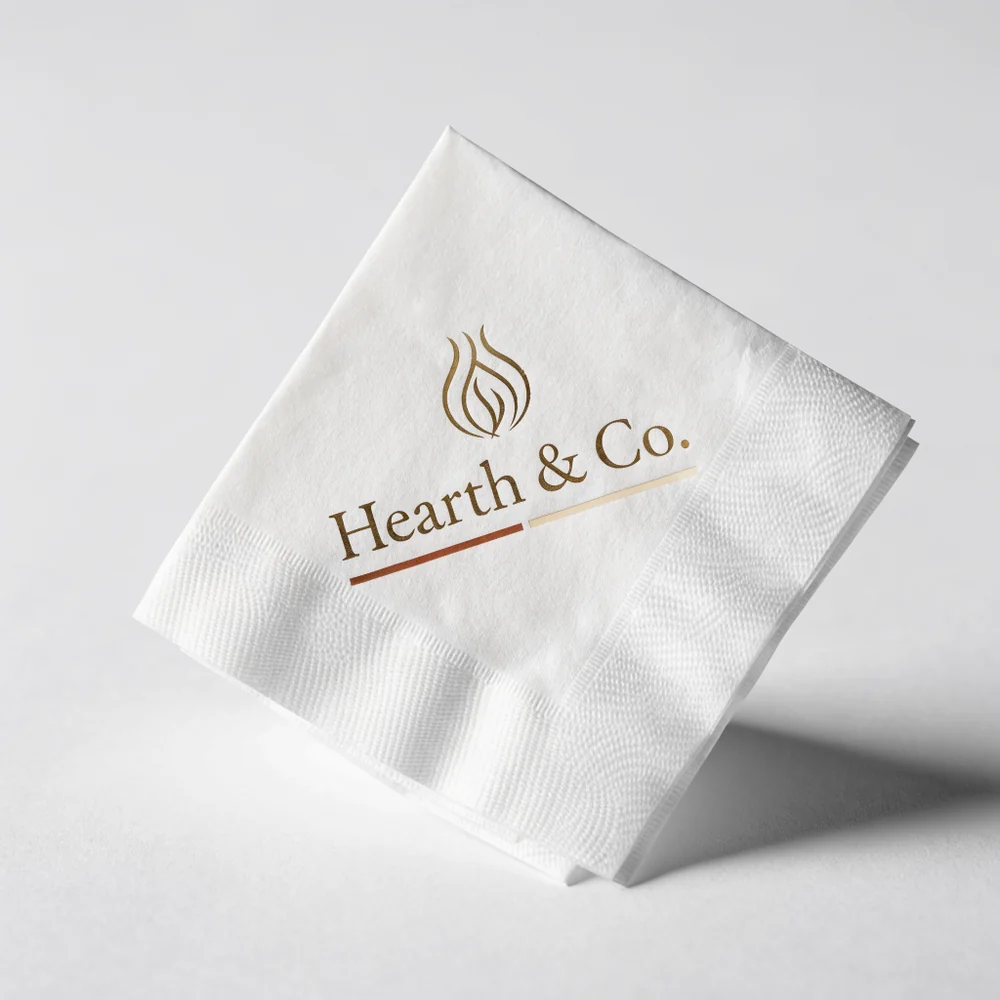 Custom Gold Foil Napkins