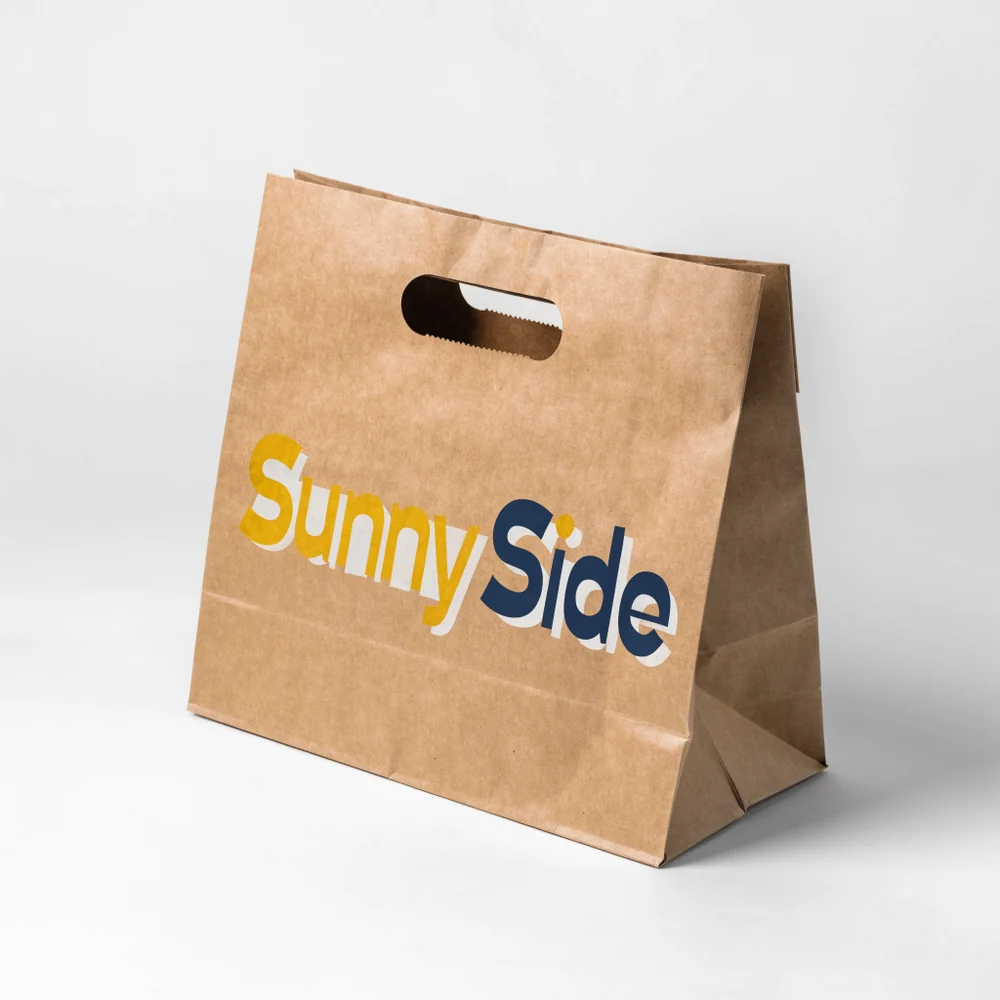 Custom Kraft Die Cut Handle Paper Bag
