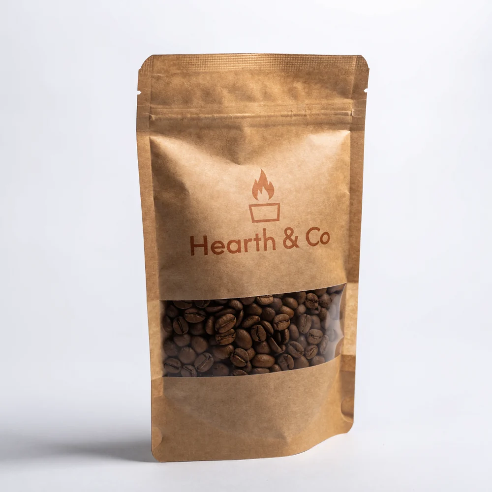 Custom Kraft Stand Up Pouches with Window