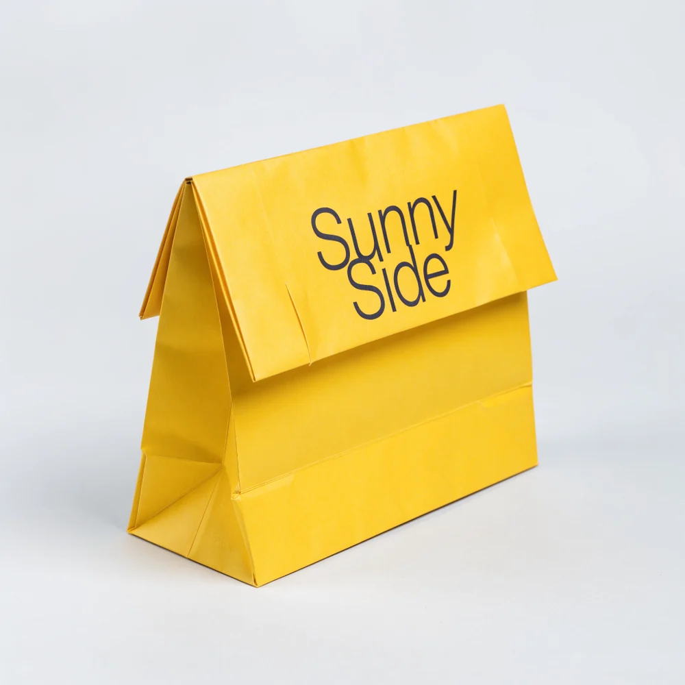 Custom Fold-Over Flap Paper Gift Bags