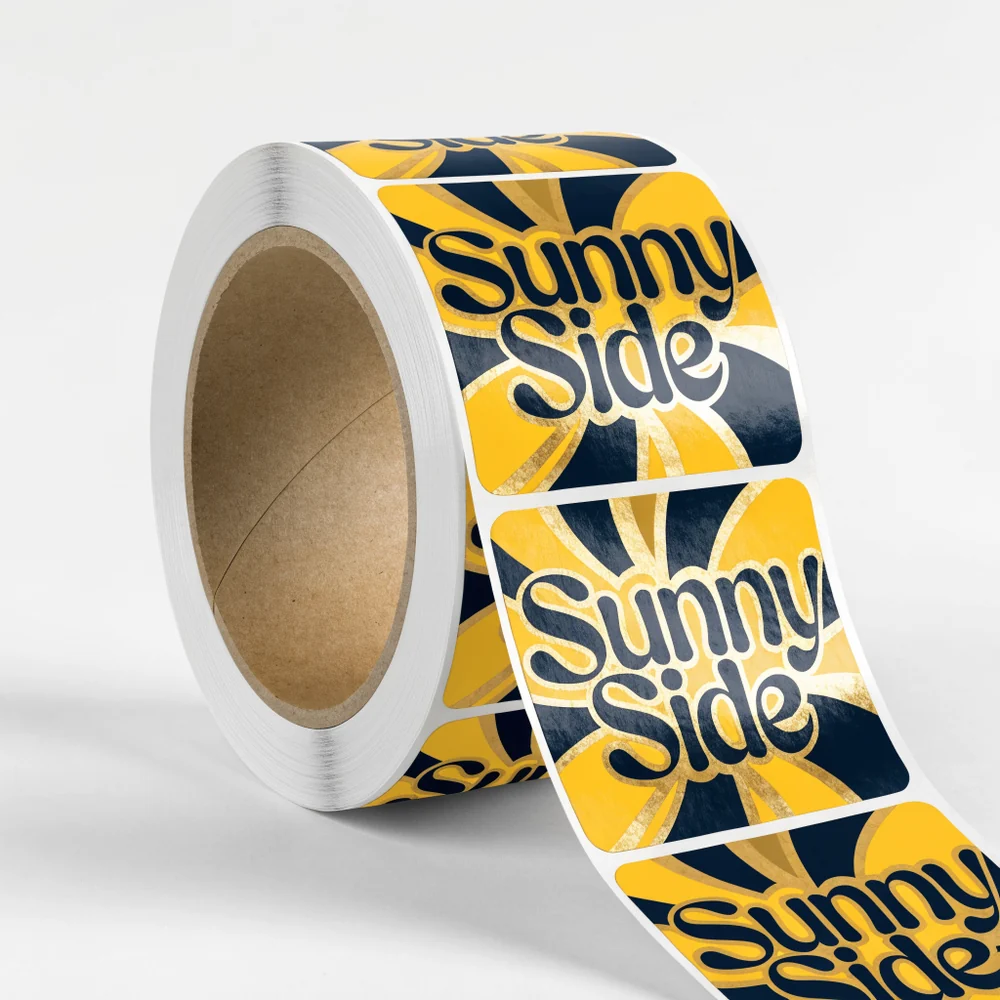 Full Color Foil Stamped Labels
