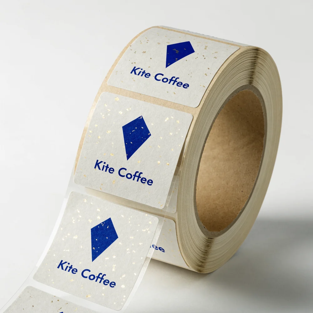 Gold Fleck Paper Label