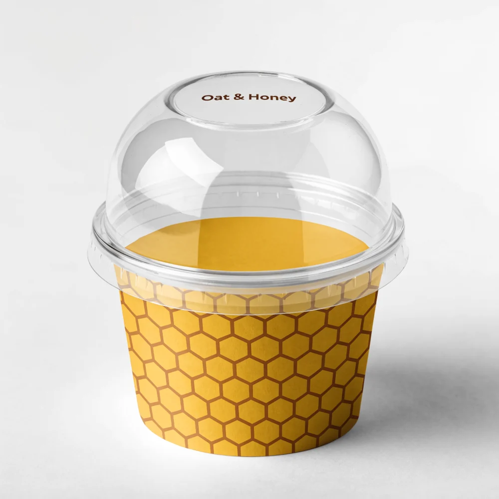 Clear Lids for 4oz Ice Cream Cups
